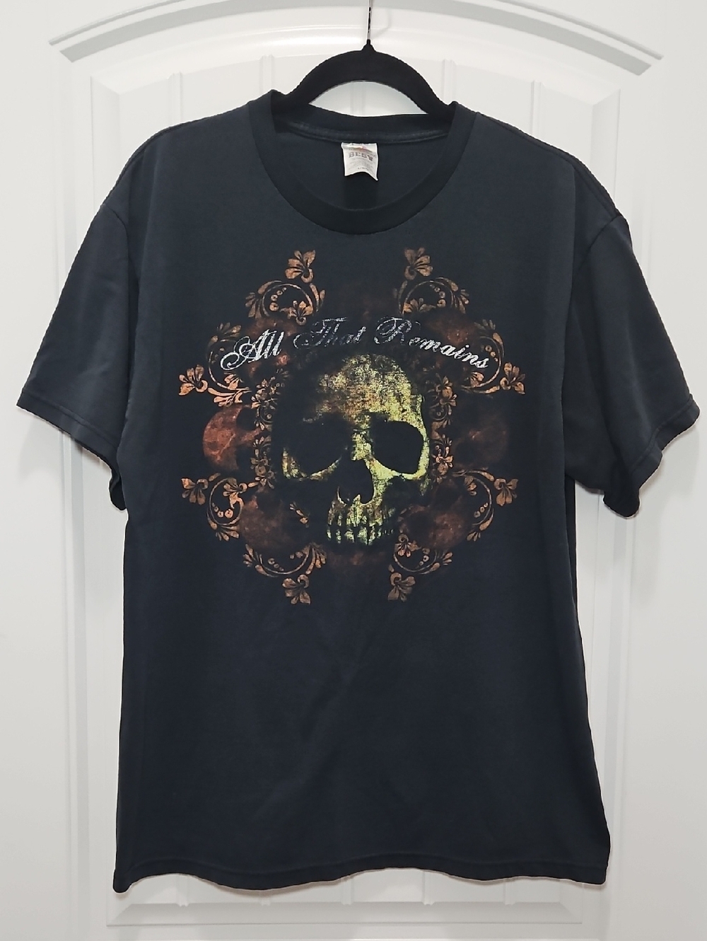 All That Remains Skull Graphic Band Tee Vintage Men's Large
